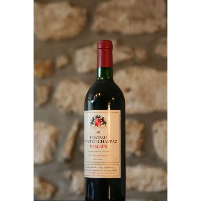 Vin rouge, Château Pontet Chappaz 1992 Rouge