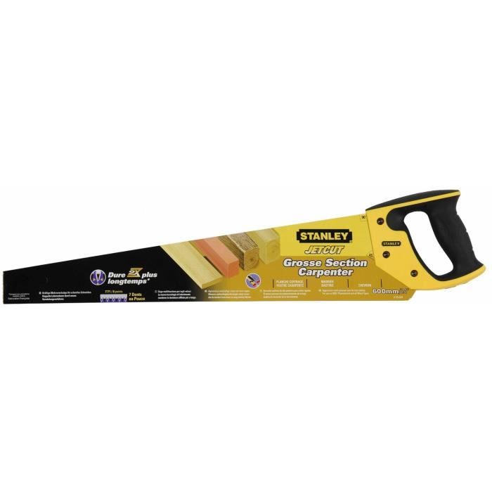 STANLEY Scie égoïne Jetcut grosse section 600mm