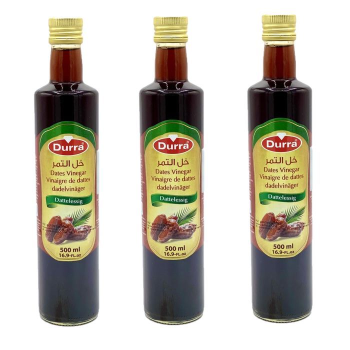 Lot 3x Vinaigre de dattes - Durra - bouteille 500ml