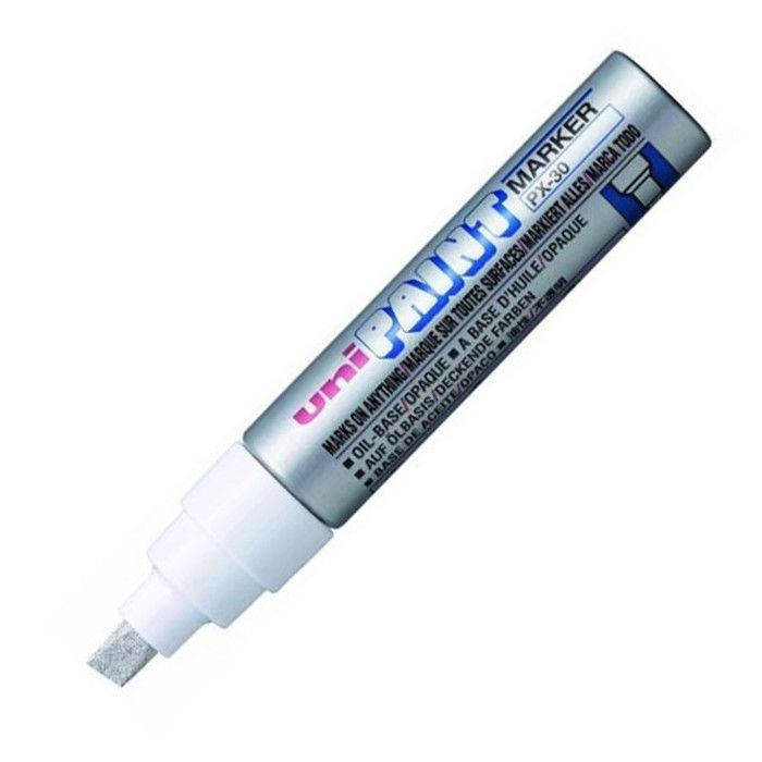 Uni PAINT PX-30 Marqueur permanent argent encre à base d'alcool 4-8.5 mm large