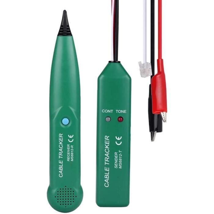 Testeur de câble réseau Professionnel,Table de Mesure de câble réseau pour téléphone, traqueur de câble, Recherche de Ligne