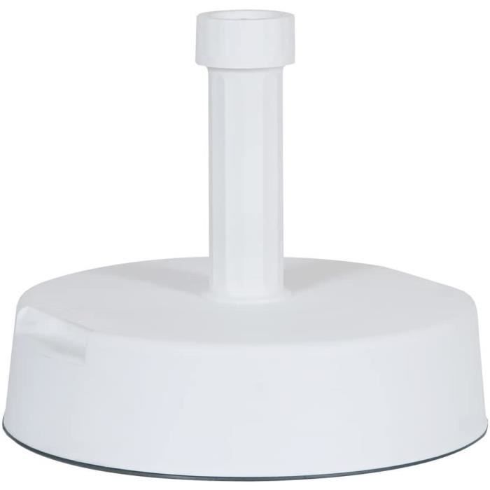 parasol de jardin exterieur greemotion Pied de parasol en béton 20 kg – Pied parasol professionnel blanc - Pied de paraso131