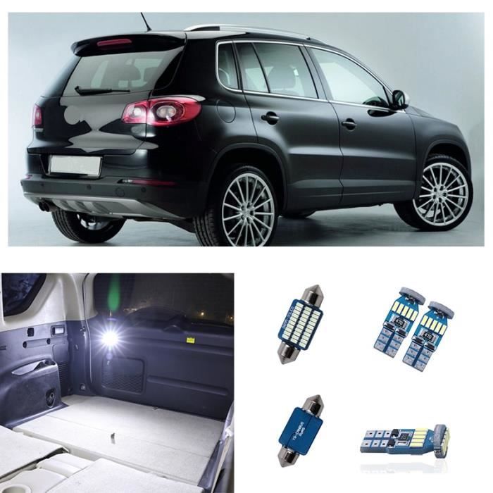 Pink -Kit de lampes de plaque d'immatriculation pour Volkswagen Tiguan 2009 – 2013 2014, 12 pièces, éclairage intérieur Canbus sans