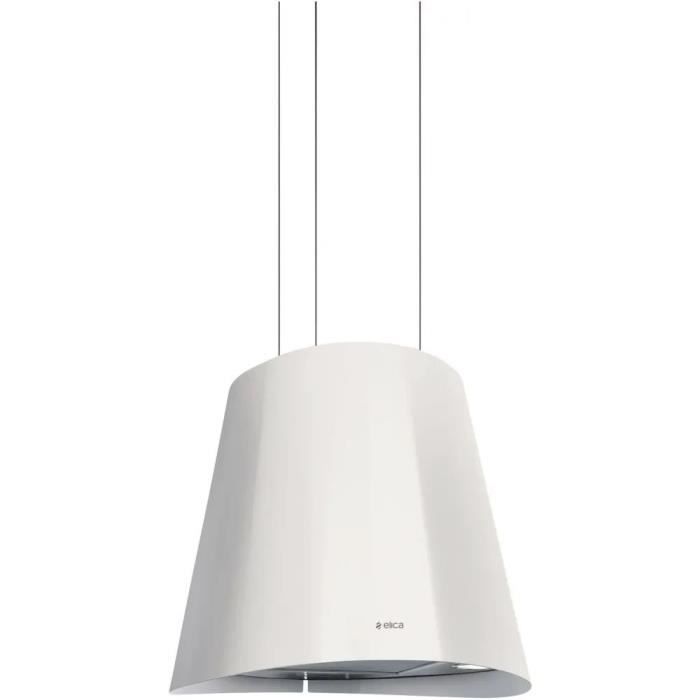 Hotte décorative îlot 50cm 625m3/h blanc - PRF0091030B - ELICA