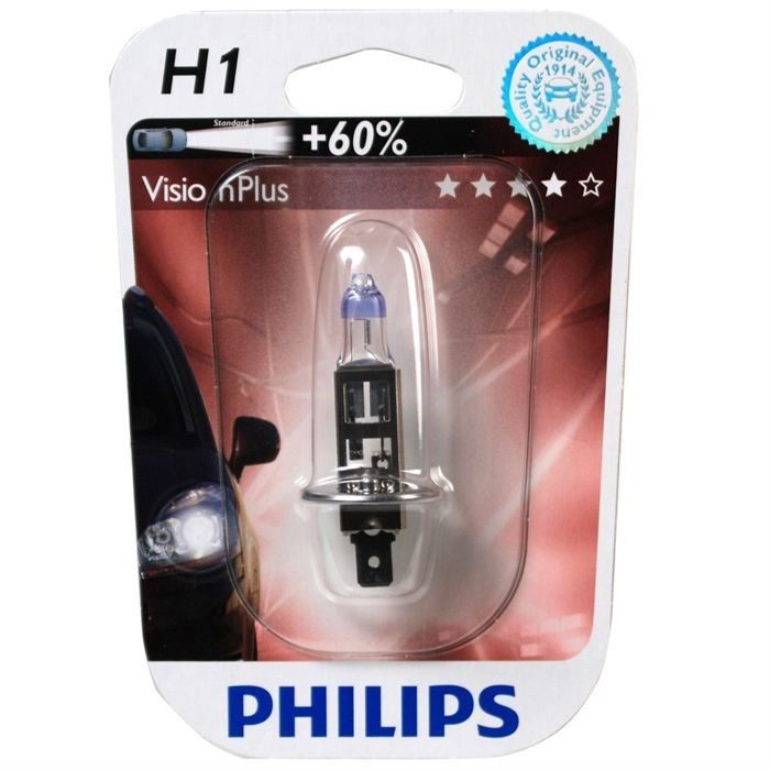 Ampoule Philips H1 VisionPlus 12V 55W