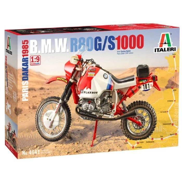 Maquette Moto B.m.w. R80 G/s 1000 Paris Dakar 1985 - ITALERI