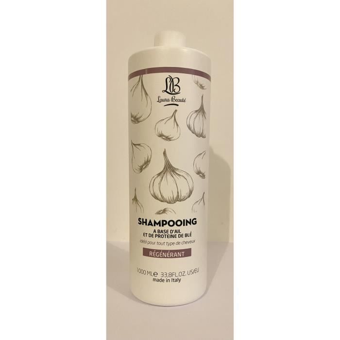 Shampoing à base d'Ail et protéine de blé