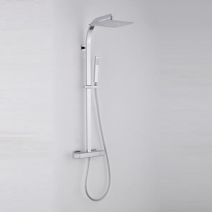 Colonne de douche thermostatique PANI, avec technologies Air+® et KeepCool® Marron