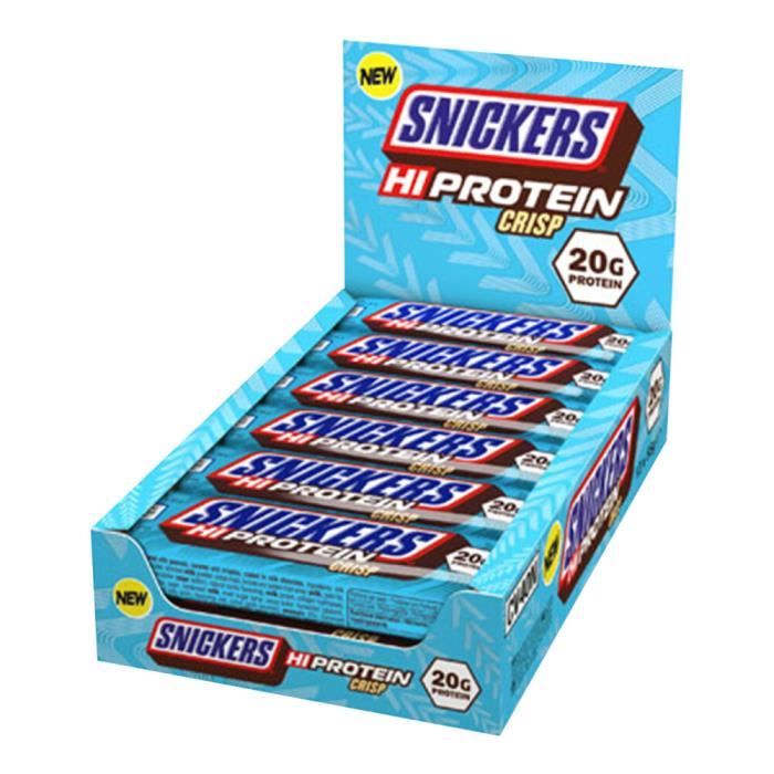 Barres protéinées Snickers Hi-Protein - Crisp Boite de 12