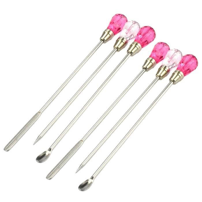 2 Ensemble de 6 PCS Manucures Mélange de Couleur Agitateur Spécial Nail Art Tige Multi-usage Manucure Outil VERNIS A ONGLES