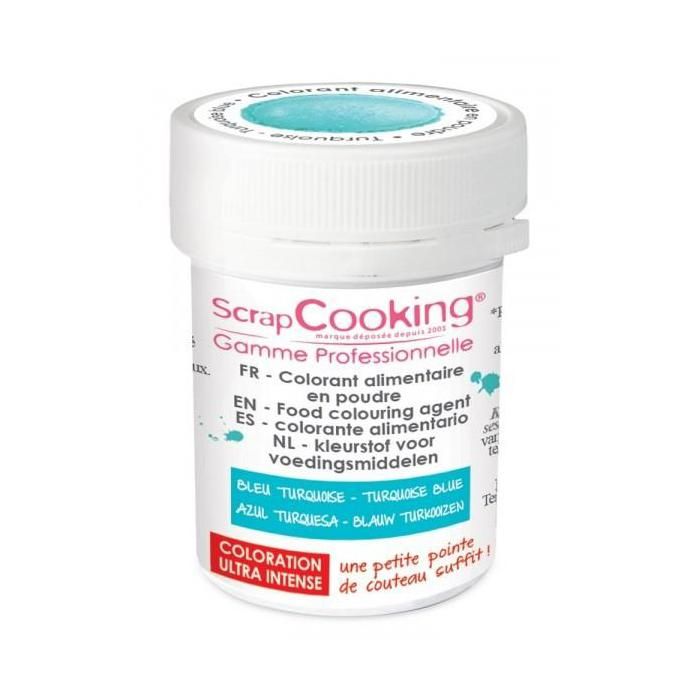 ScrapCooking - Colorant alimentaire en poudre turquoise
