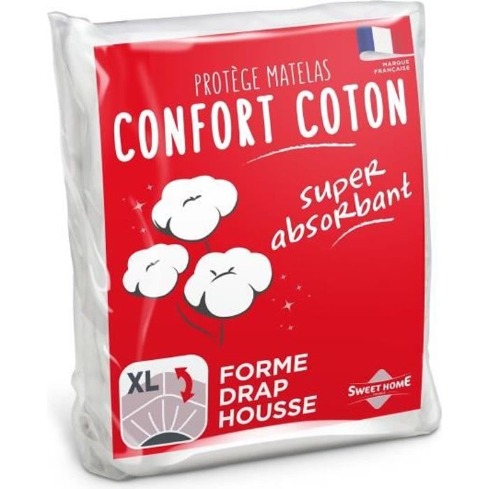 SWEETHOME Protège-matelas confort polycoton - 140x190 cm