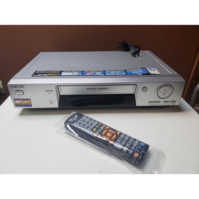 MAGNETOSCOPE SONY SLV-SE710 6 TETES HIFI STEREO LECTEUR ENREGISTREUR K7 CASSETTE VIDEO VHS VCR + TEL