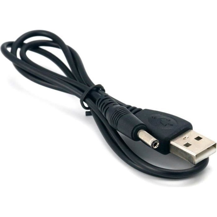 TRIXES Câble d'Alimentation USB vers fiche Jack 3.5 mm 5V DC