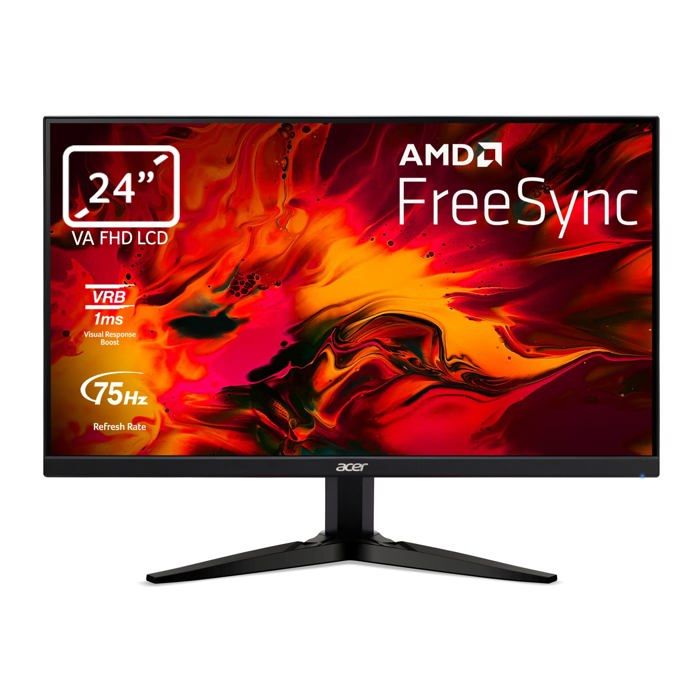 Acer Nitro KG241Y Abii Écran PC Gaming 23.8 " Full HD 75 Hz 1920x1080 16:9 FreeSync 1ms VRB 250 Nits ComfyView BluelightShield Flickerless VGA2HDMI Moniteur PC Gamer Couleur - vue 10