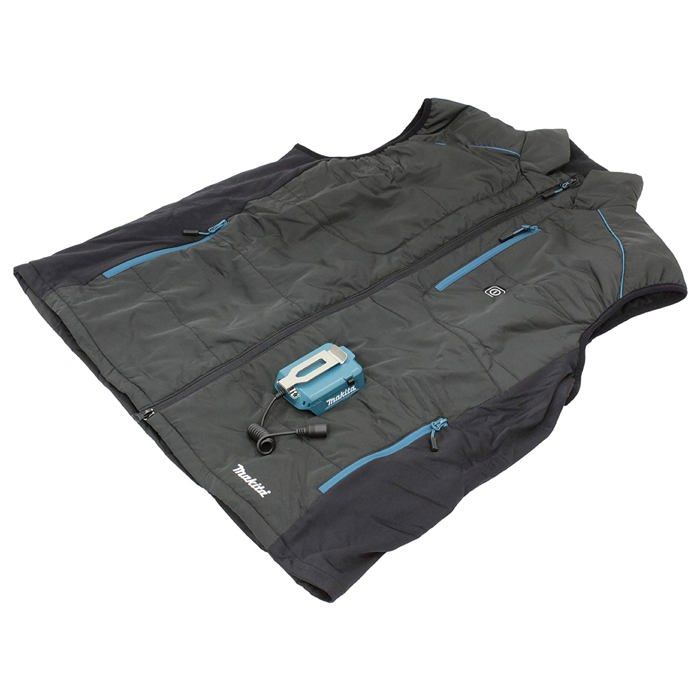 Makita Veste chauffante 14 4 V / 18 V sans batterie et chargeur DCV202ZM - vue 2