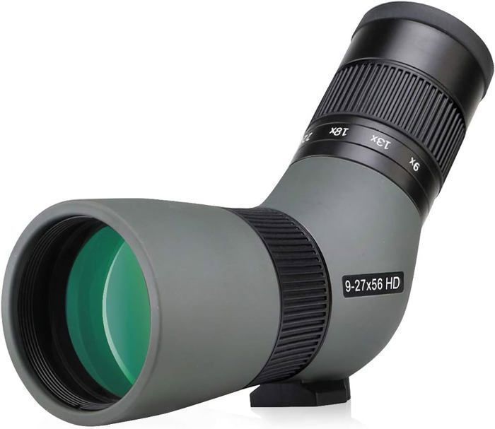 Svbony SV410 Longue Vue 9-27x56, Portable,Verre Ed Optique FMC,Champ de Vue Large Étui Modulaire Colibri Spotting Scope pour Voyage