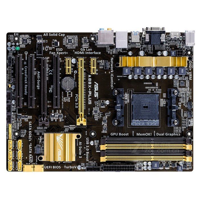 Carte mère ASUS A88X-PLUS AMD A88X Socket FM2/FM2+ 4xDDR3 64GB ATX - Reconditionné Asus sur Cdiscount Seconde Vie
