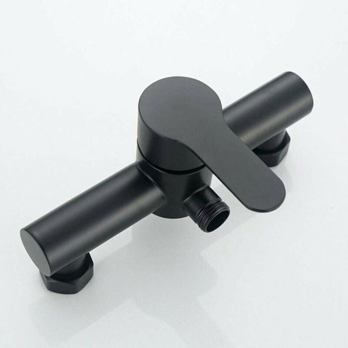 Mitigeur mural - LARGEIGHT - Noir Inox - Inox - Bain/Douche - Garantie 2 ans
