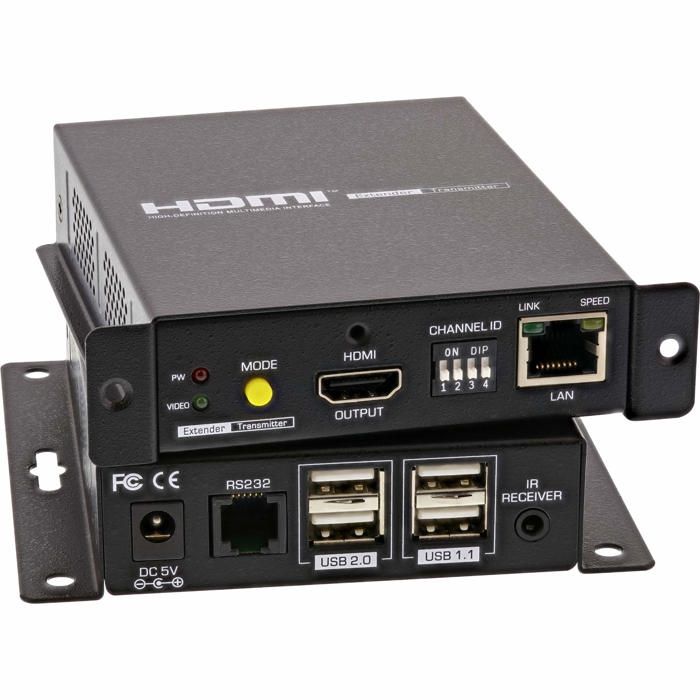Commutateur KVM - 64601 - HDMI USB KVM over IP - Extenseur - 100 m - Audio/vidéo haute résolution