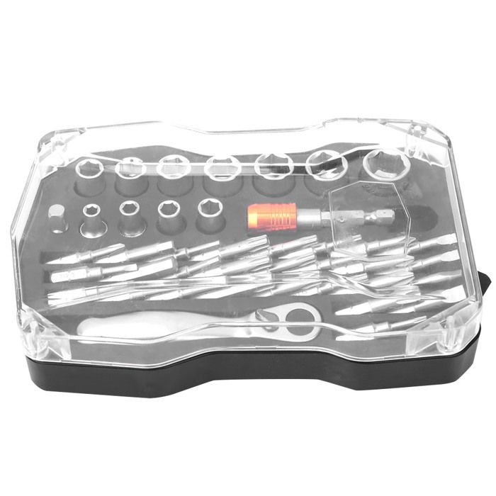 Set Tournevis à Cliquet 13 Pièces LOOFU | Mini Clé 1/4" Pour Espaces Restreints