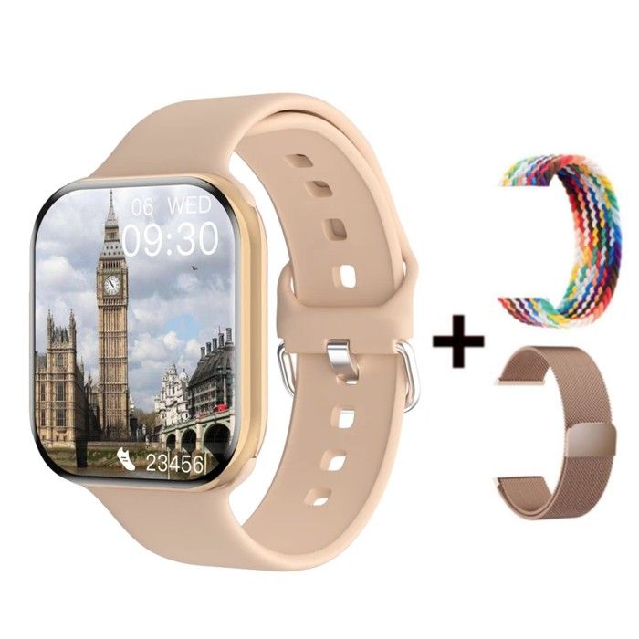 Pour Apple Watch 10 montre intelligente hommes température corporelle Bluetooth appel NFC GPS sport femmes add 2 Strap - vue 2
