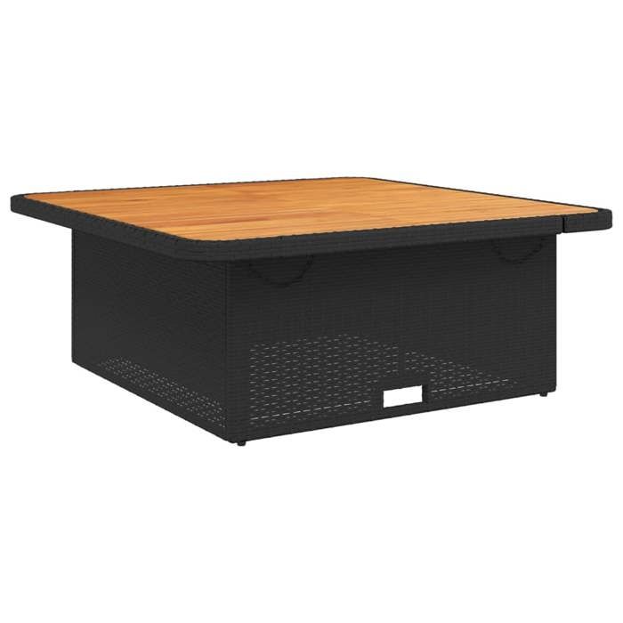 HOT SALE* Ensemble à manger de jardin coussins 2pcs noir résine tressée 6606408