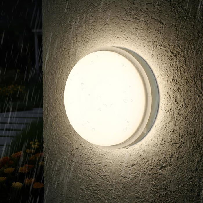Applique murale LED 14 W IP54 - 1400 lumens lumière blanche neutre 4000 K - polycarbonate ABS intérieur et extérieur - 1 pièce