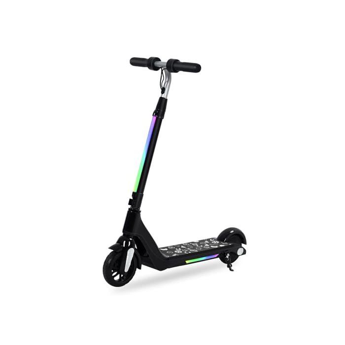 Trottinette Électrique Enfants 6-12 Ans Réglable en Hauteur et en Vitesse avec Écran LED et Lumière LED Idéale comme Cadeau