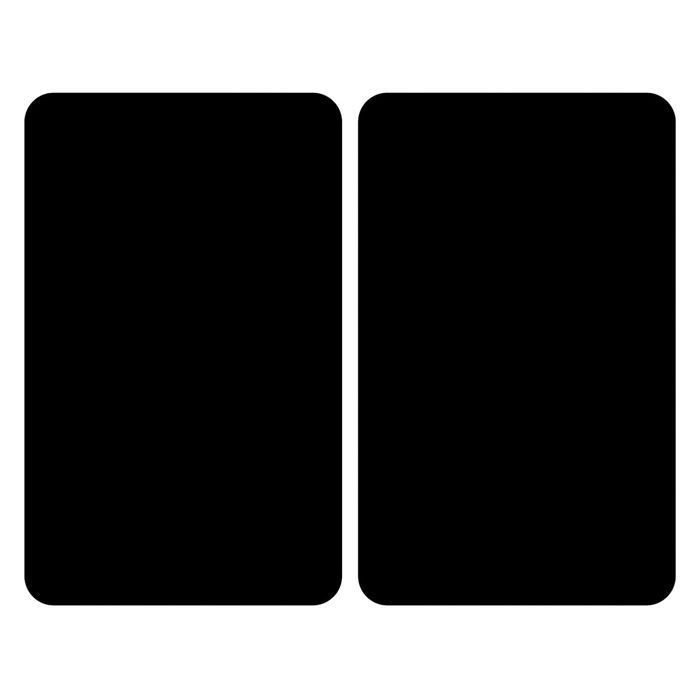 Protection Plaque De Cuisson Couvre Plaque De Cuisson En Verre Noir Lot De 2 30 X 52 Cm Cdiscount Electromenager