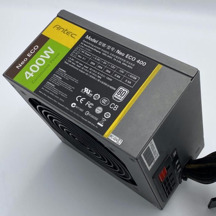 Alimentation PC ANTEC VP400PC 400W, En Bon état De Fonctionnement