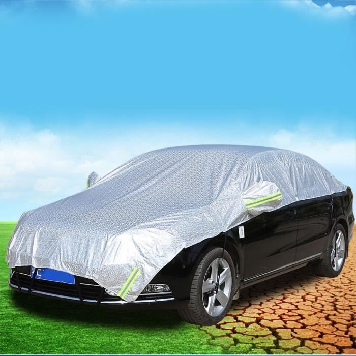 Housse de protection bâche voiture demi-garage protection UV pour