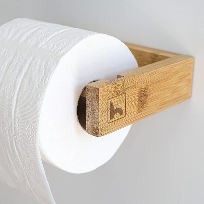 Dérouleur papier wc bois