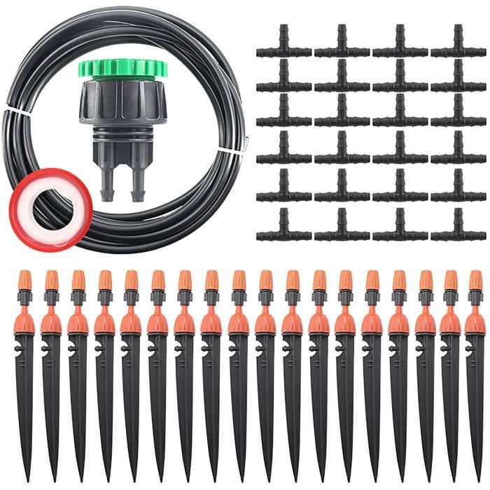 Kit Brumisation Jardin 10 Mètres - 10 Buses Pour Rafraîchir Terrasse, Serre Et Arroser Les Plantes (DIY Facile) - 10