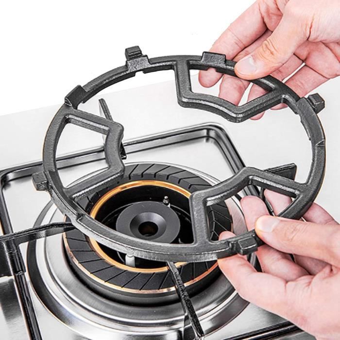 Support réducteur de casserole en fonte pour cuisinière à gaz