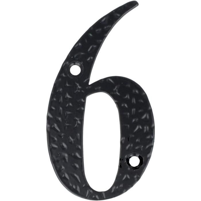 Numéros De Maison 0-9 Lettres A-H Noires Revêtues De Numéros