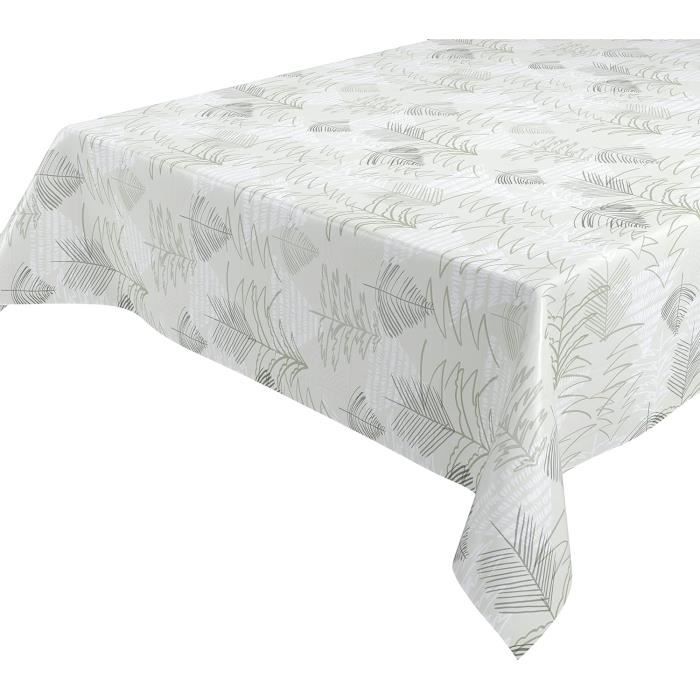 Nappe Rectangulaire Transparente PVC 140 X 240 Cm - Toile Cirée Facile à Nettoyer Pour Table