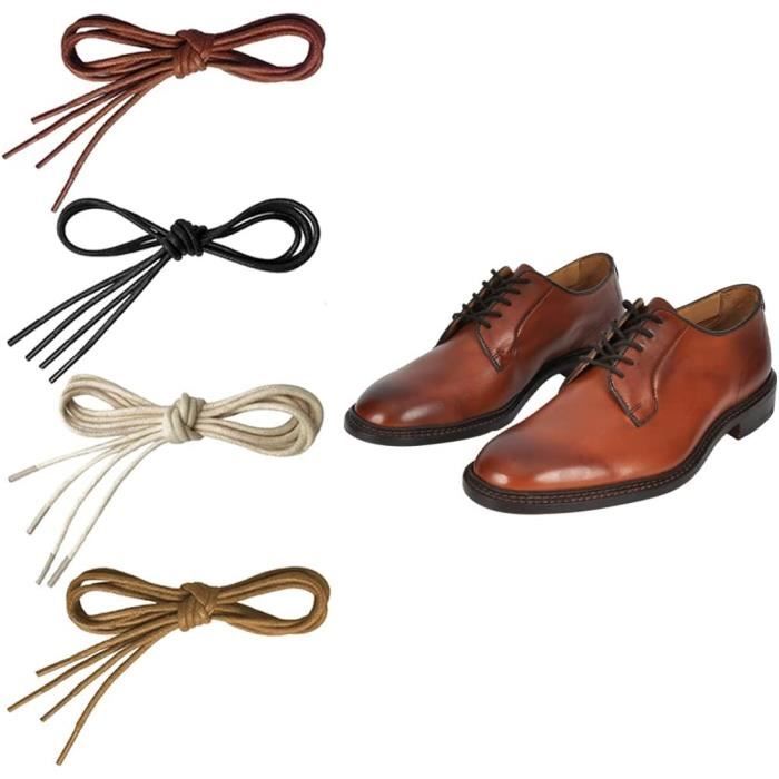 Lacets cirés marrons chocolat - Univers Lacets : vente en ligne de