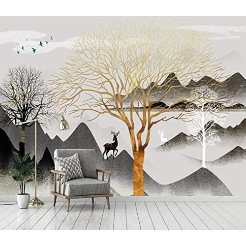 Papier Peint 3D Violet Jardin Suspendu NAM833 – Autocollant Mural Amovible, Allan P Fay