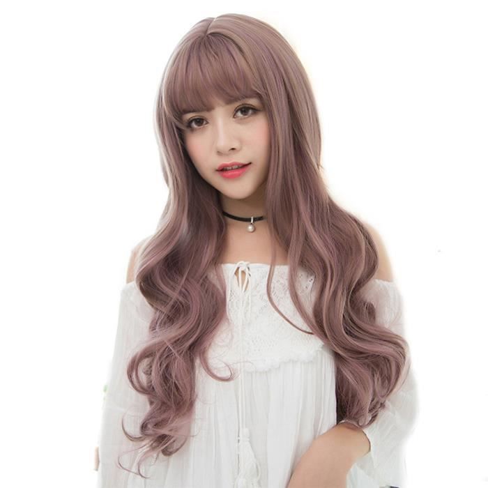 Beguinstore Perruques Synthetiques Cheveux Longs Coiffure Cheveux
