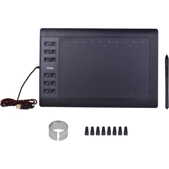 Ugee M708 Drawing Graphic Tablet, 10 x 6 Inches 8 Keys Art