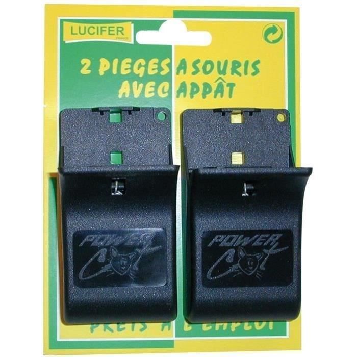 Piège à souris pré-appâtés - lot de 2
