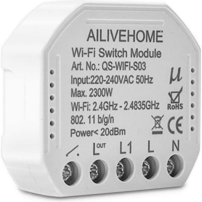 Wewoo - Prise Electrique Connectée d'alimentation intelligente WiFi Télécommande  sans fil Interrupteur avec port USB, compatible Alexa et Google Home, en  charge iOS Android, européenne - Box domotique et passerelle - Rue