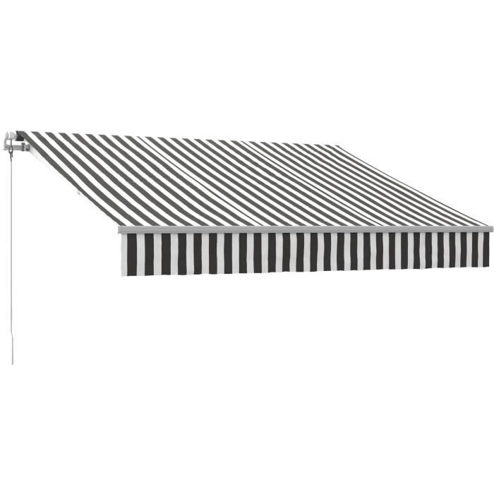 store banne manuel 3m x 2 5m cdiscount