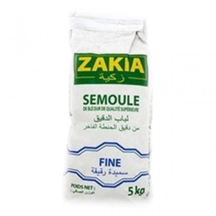 Zakia Semoule Extra Fine 5Kg - DRH MARKET Sarl