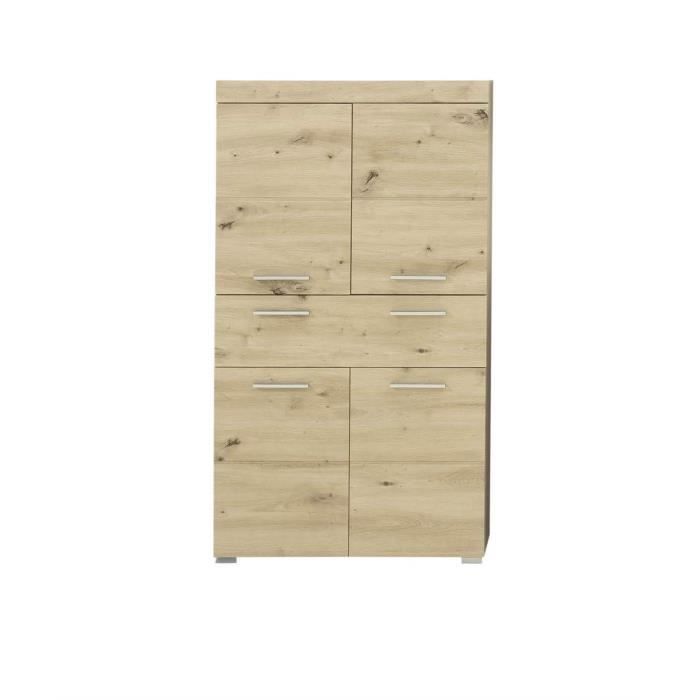 meuble de salle de bain - chb collection - colonne chêne - contemporain - design - 73/132/31 cm