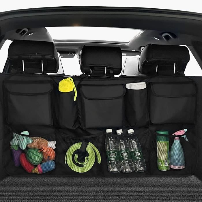Organisateur De Coffre Voiture URAQT Pliable - Rangement Siège Arrière SUV Noir