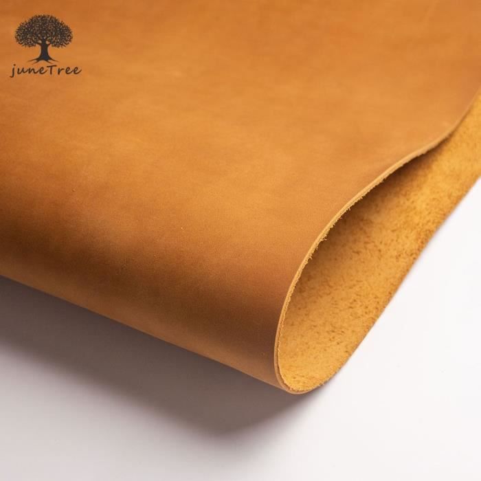 MAIYO Cuir De Vachette Pleine Fleur 2.0mm - Cuir Véritable Pour Bricolage Et Maroquinerie | Peau Première Couche