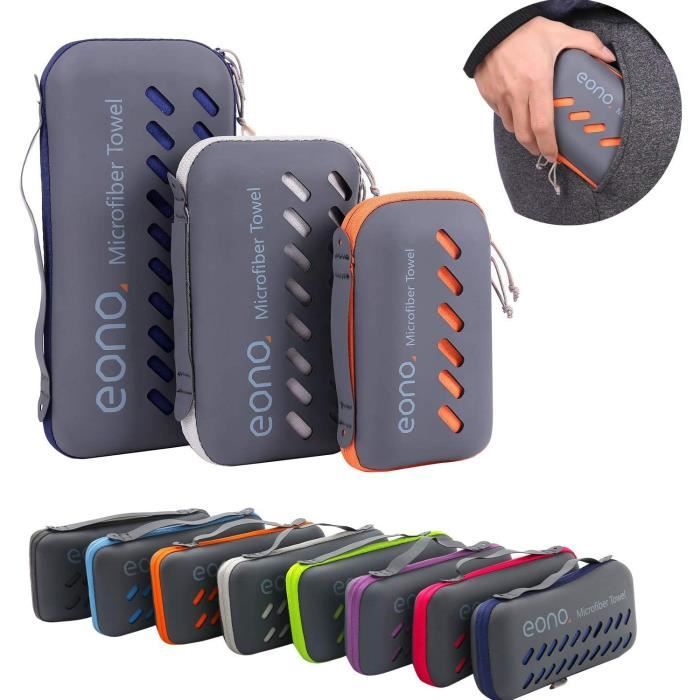 Eono by Serviette en Microfibre Microfiber Towel Sechage Rapide Ultra absorbante Format Ultra Compact. Parfaite12 Cdiscount Maison