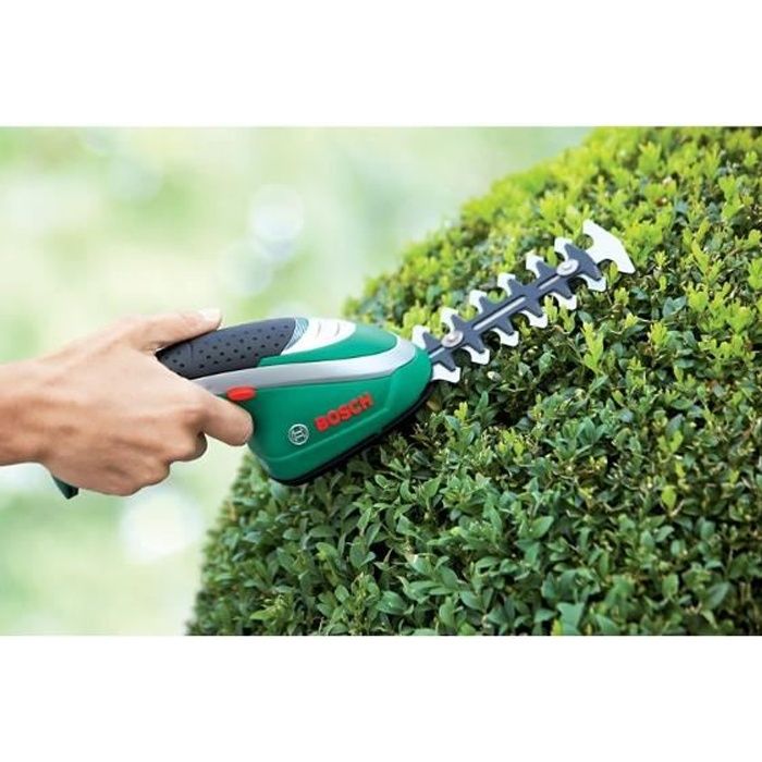Taille haie et sculpte haie sans fil sur batterie rechargeable 3 6V Bosch Isio 3